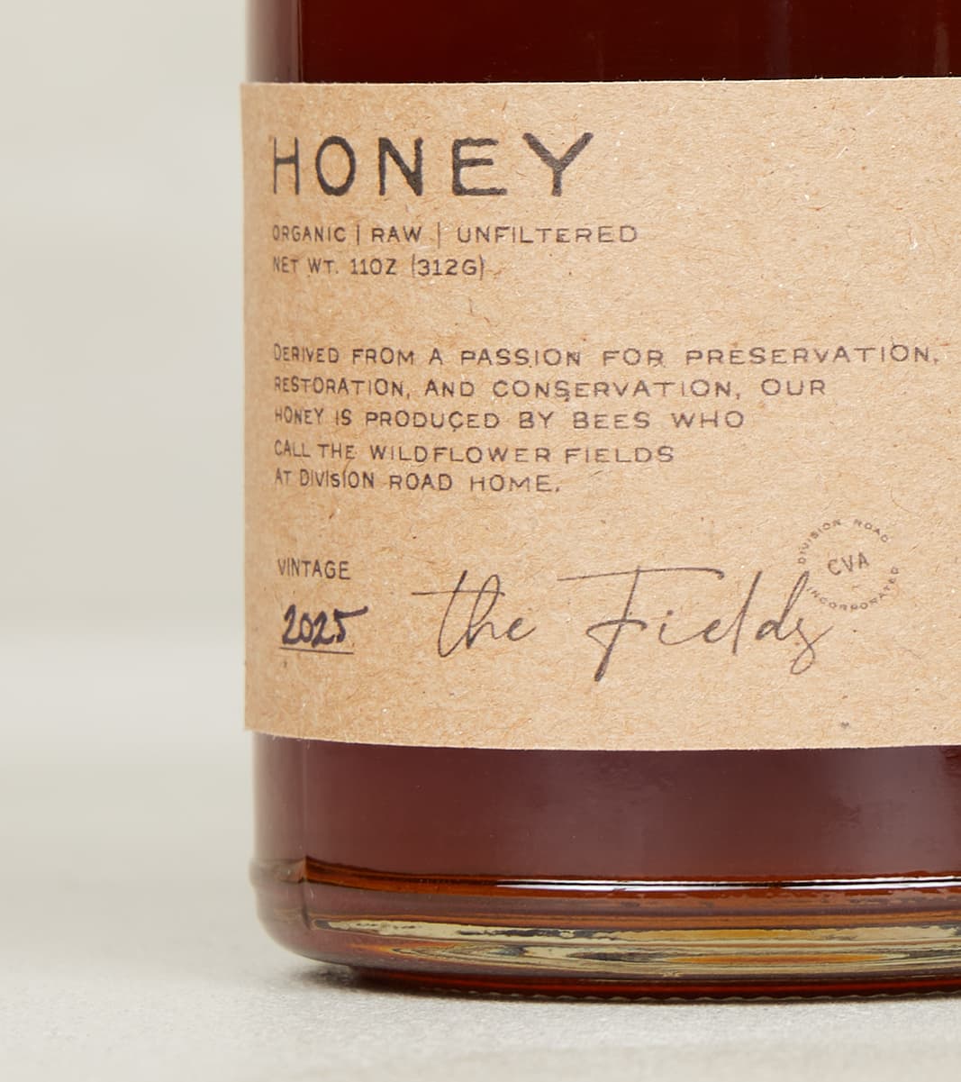 The Fields Honey - 11oz Organic Raw Unfiltered - 2025