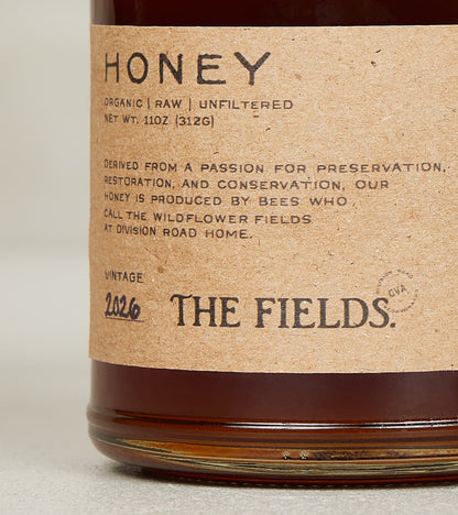 The Fields Honey - 11oz Organic Raw Unfiltered - 2026