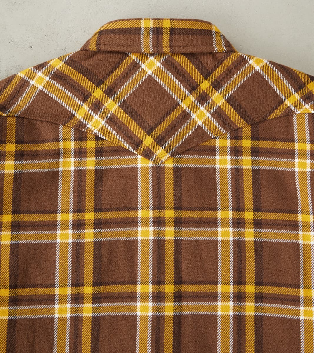 372-BRN - Western- 12oz Ultra Heavy Flannel Crazy Check Brown