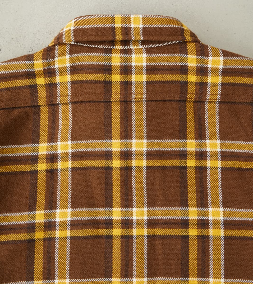 378-BRN - Work Shirt - 12oz Ultra Heavy Flannel Crazy Check Brown