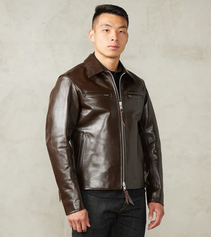 Iron Heart 129J-BRN - Rider's Jacket - Brown Japanese Horsehide