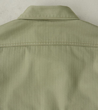 385-ODG - Military CPO Shirt - 9oz Olive Drab Green Herringbone Twill