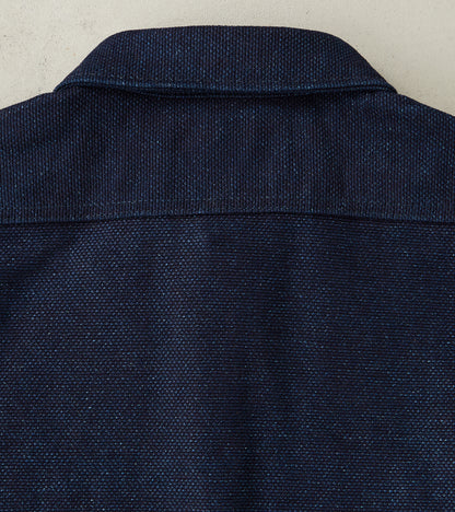 397-IND - Work Shirt - 21oz Indigo Sashiko