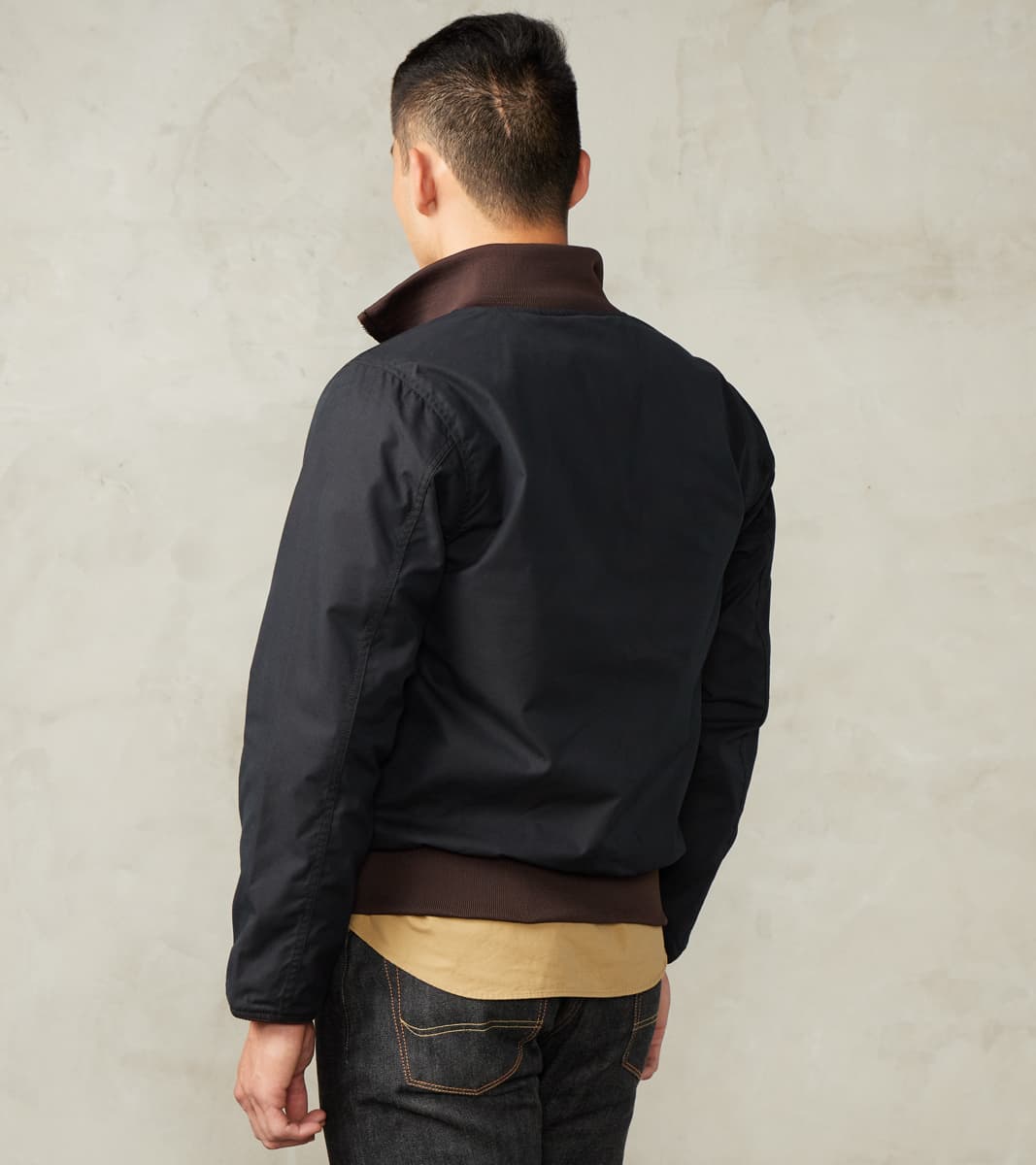 130-BLK - Reversible Tanker Jacket - Black