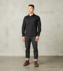 395-BLK - Work Shirt - 7oz Black Japanese Fatigue Cloth