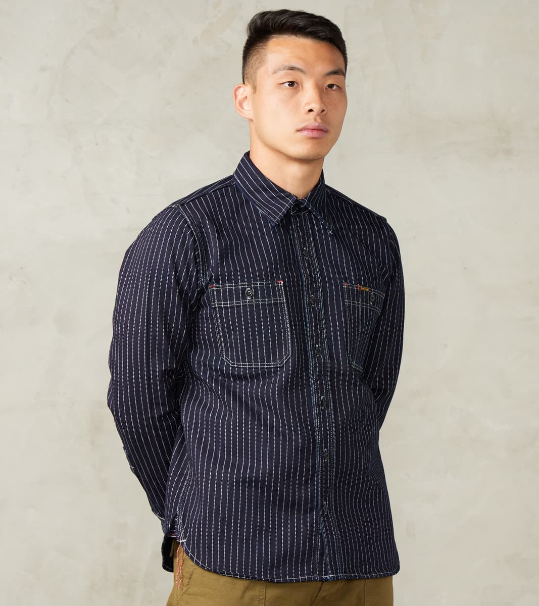 Iron Heart 266-IND - Work Shirt - 12oz Indigo Wabash Twill