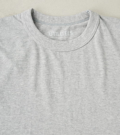 UTIL-GRY - UTILITEES Crew Neck T-Shirt - 5.5oz Loopwheel Grey