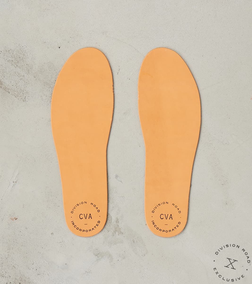 Division Road CVA Standard Insole - Natural Vegetable Tanned Leather