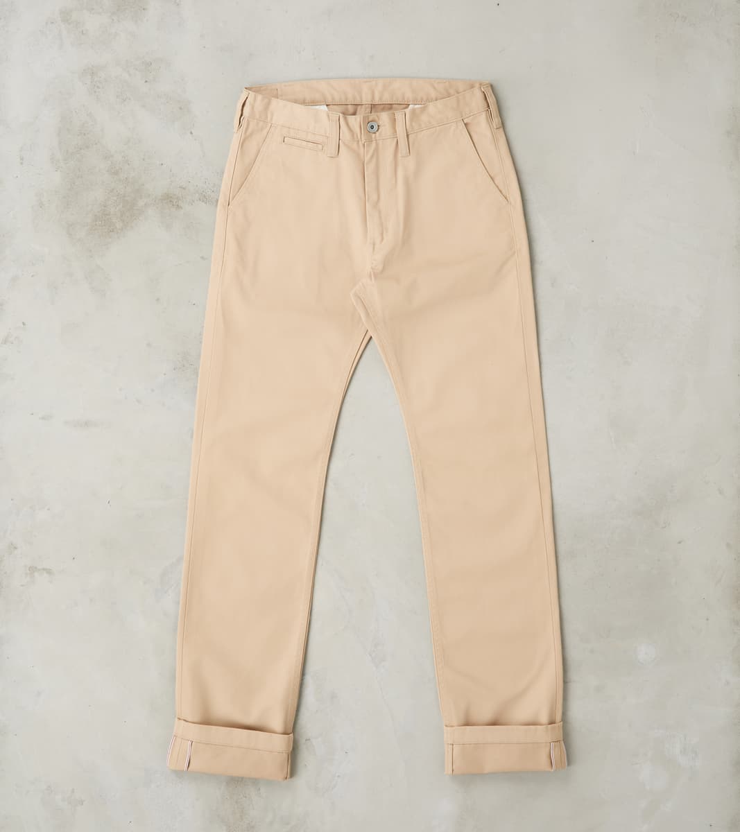 Iron Heart 721-KHA - Slim Tapered - Mercerized Selvedge Khaki Chino