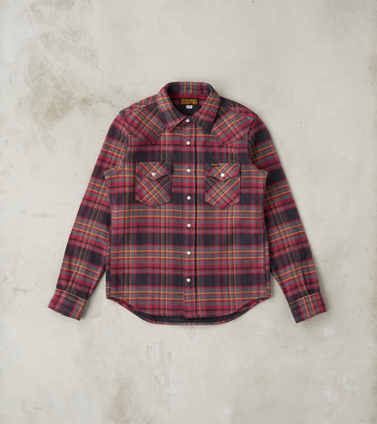 Iron Heart 403-GRY - Western- 11oz Ultra Heavy Flannel Grey Check