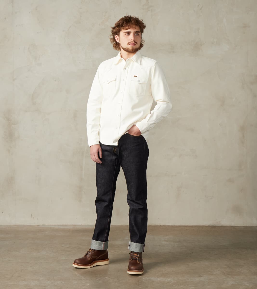 398-WHT - Western - 11oz Off White Corduroy