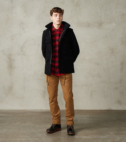 49-BLK - M65 Field Jacket - 21oz Black Melton Wool