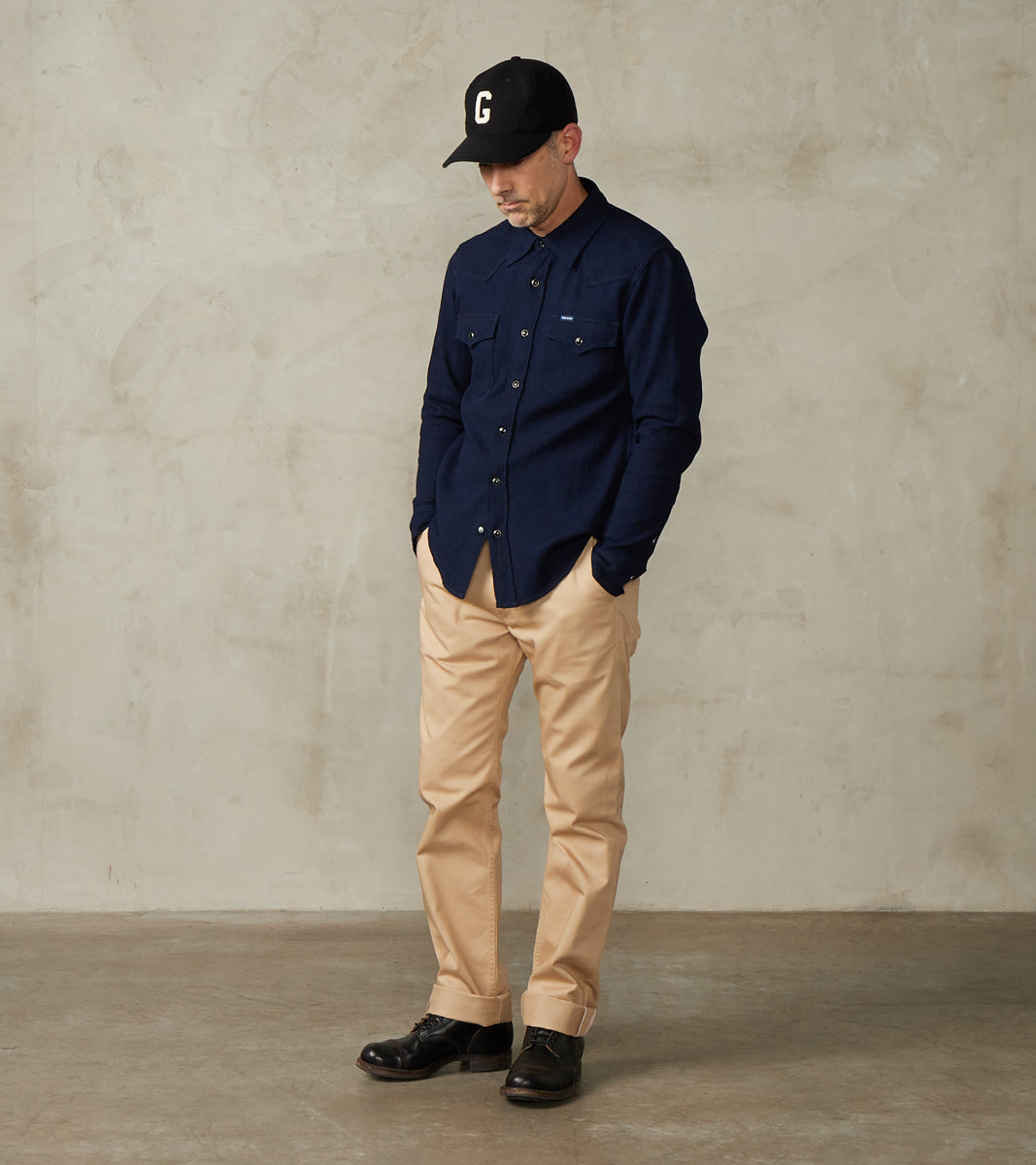 721-KHA - Slim Tapered - Mercerized Selvedge Khaki Chino