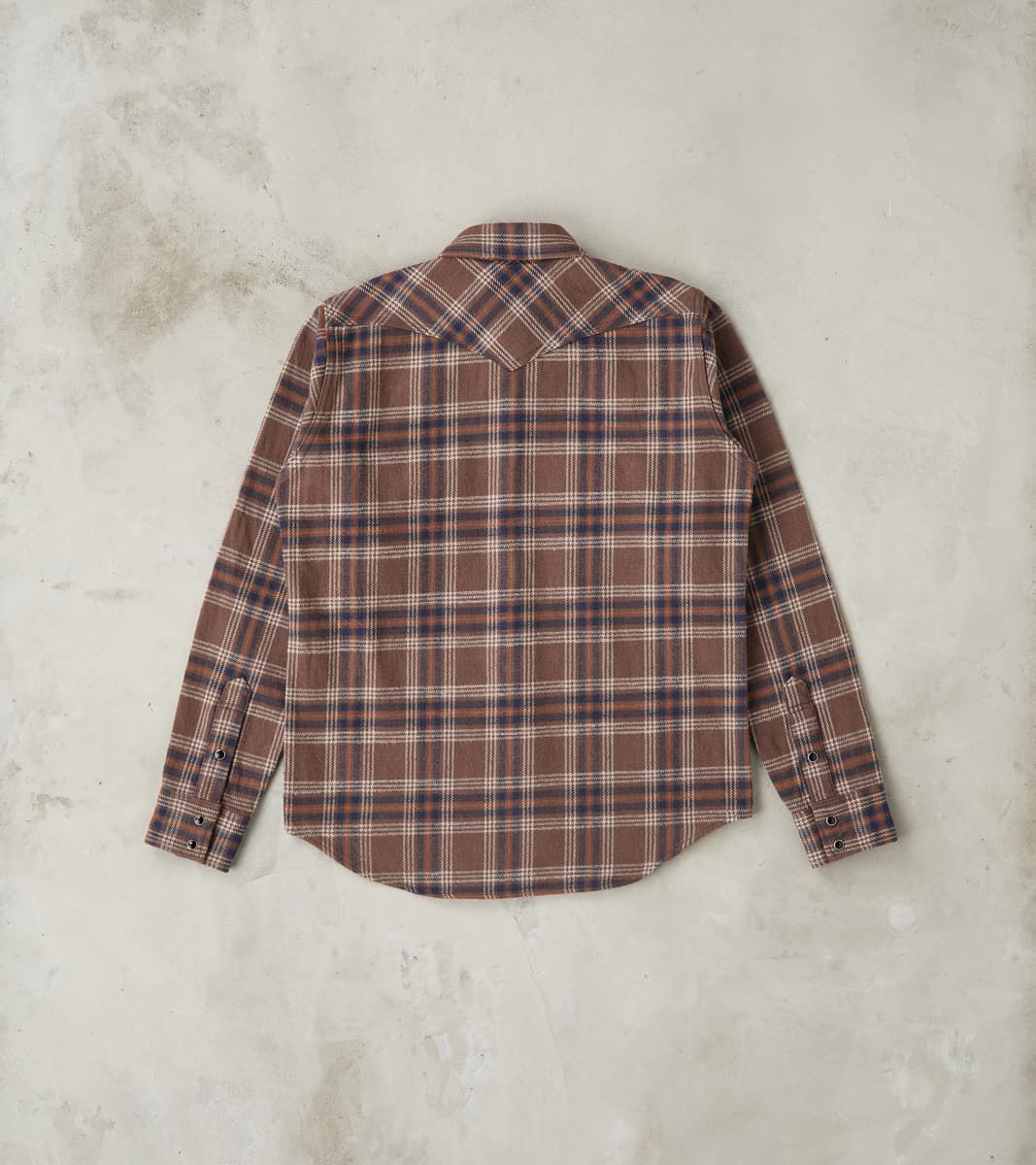 431-BRN - Western - 12oz Slubby Heavy Flannel Brown Check