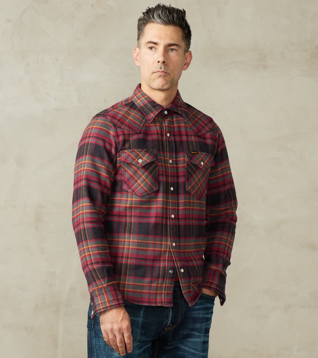 403-GRY - Western- 11oz Ultra Heavy Flannel Grey Check