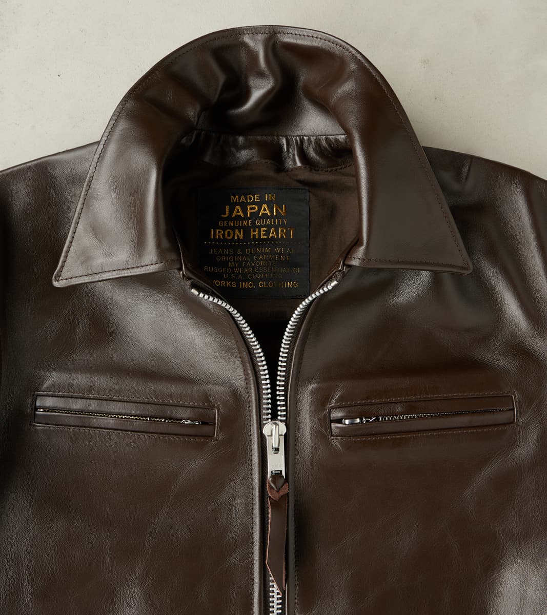 129J-BRN - Rider's Jacket - Brown Japanese Horsehide