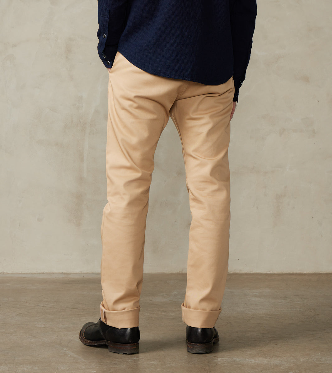 721-KHA - Slim Tapered - Mercerized Selvedge Khaki Chino