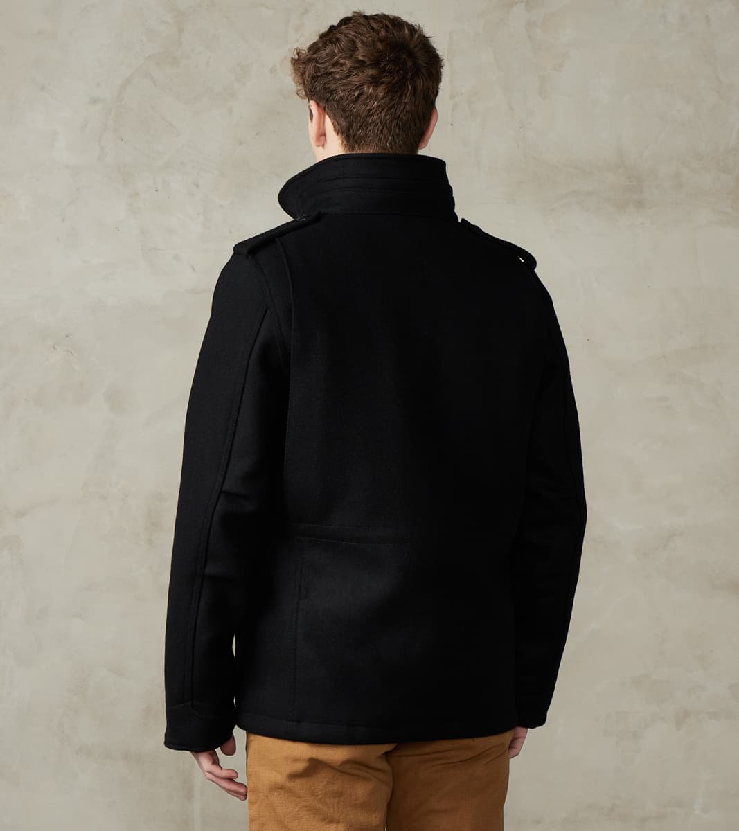 49-BLK - M65 Field Jacket - 21oz Black Melton Wool