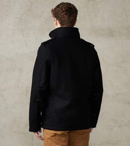 49-BLK - M65 Field Jacket - 21oz Black Melton Wool