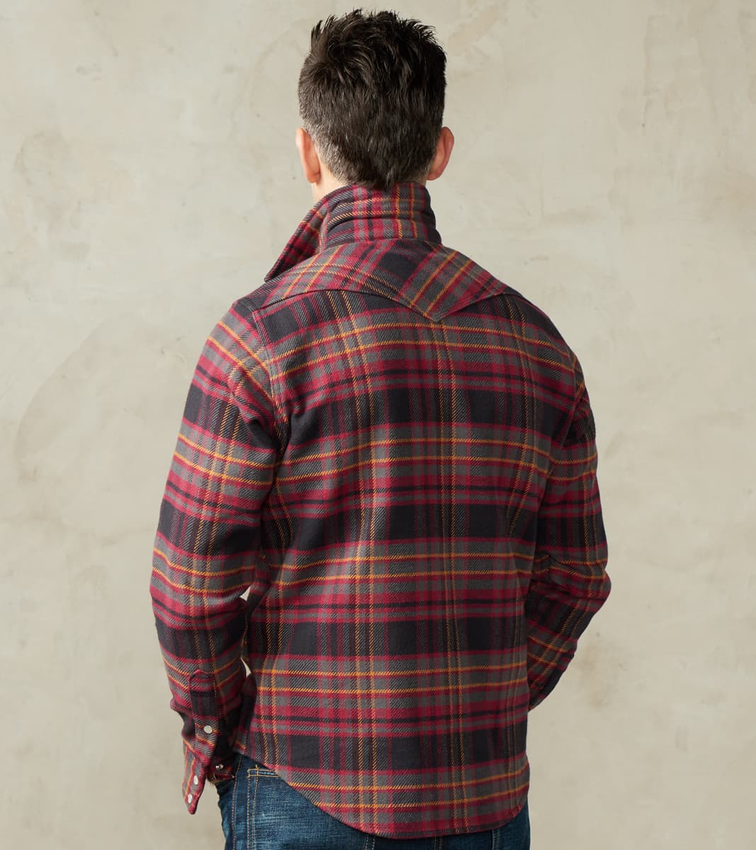 403-GRY - Western- 11oz Ultra Heavy Flannel Grey Check