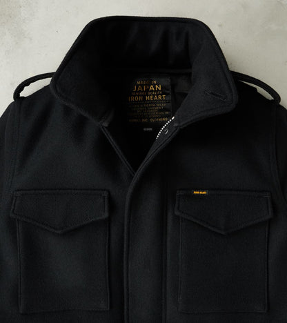 49-BLK - M65 Field Jacket - 21oz Black Melton Wool