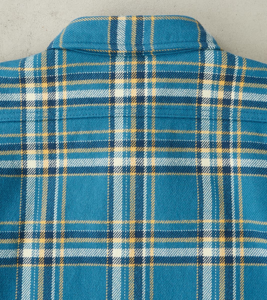 435-BLU - Work Shirt - 12oz Ultra Heavy Flannel Blue American Check
