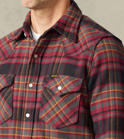 403-GRY - Western- 11oz Ultra Heavy Flannel Grey Check