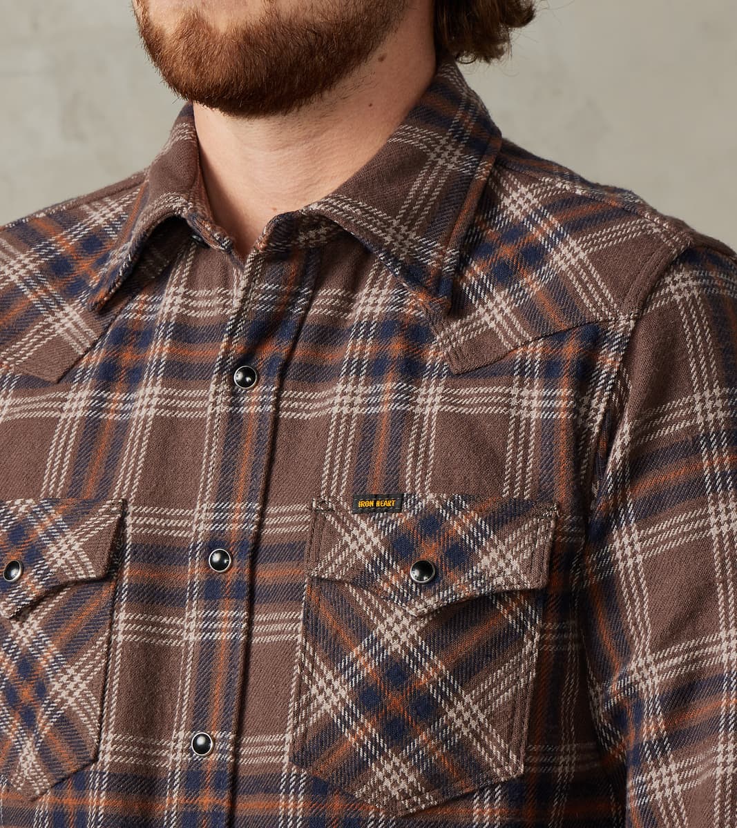 431-BRN - Western - 12oz Slubby Heavy Flannel Brown Check