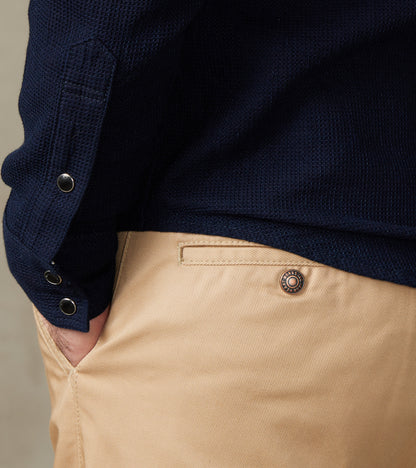 721-KHA - Slim Tapered - Mercerized Selvedge Khaki Chino