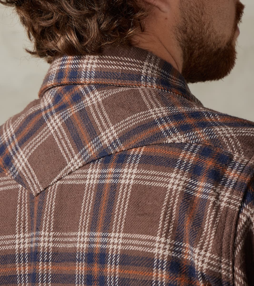 431-BRN - Western - 12oz Slubby Heavy Flannel Brown Check