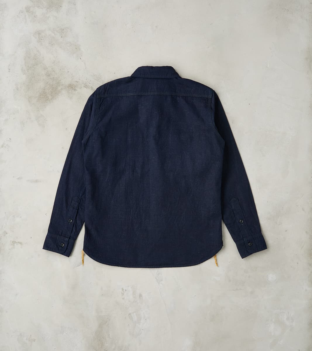 Iron Heart 443-IND - Work Shirt - 7oz Indigo Cotton Linen Chambray