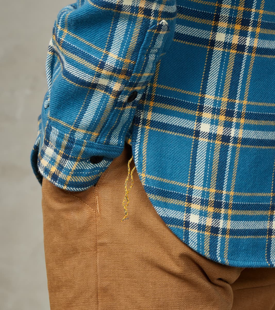 435-BLU - Work Shirt - 12oz Ultra Heavy Flannel Blue American Check