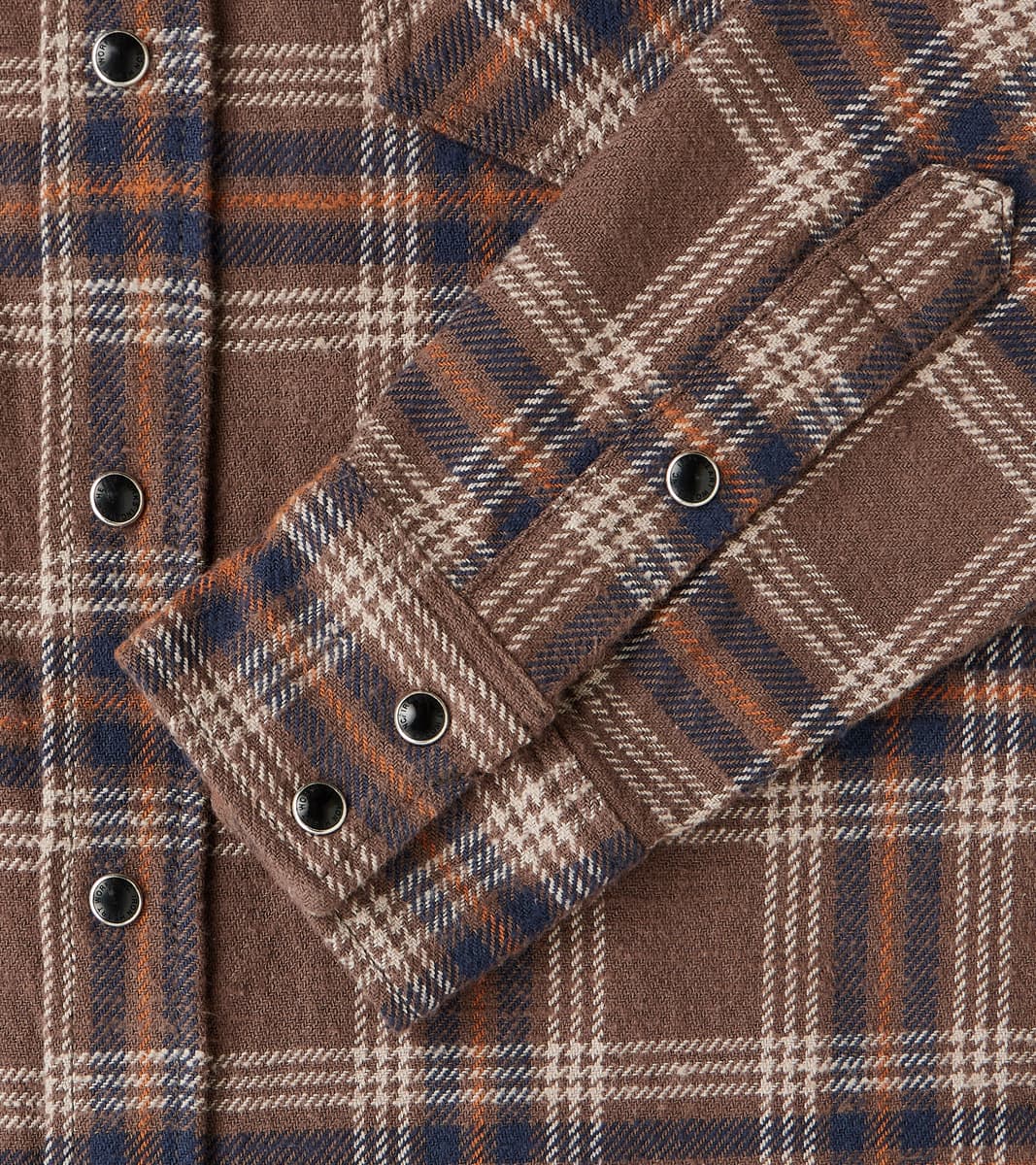 431-BRN - Western - 12oz Slubby Heavy Flannel Brown Check