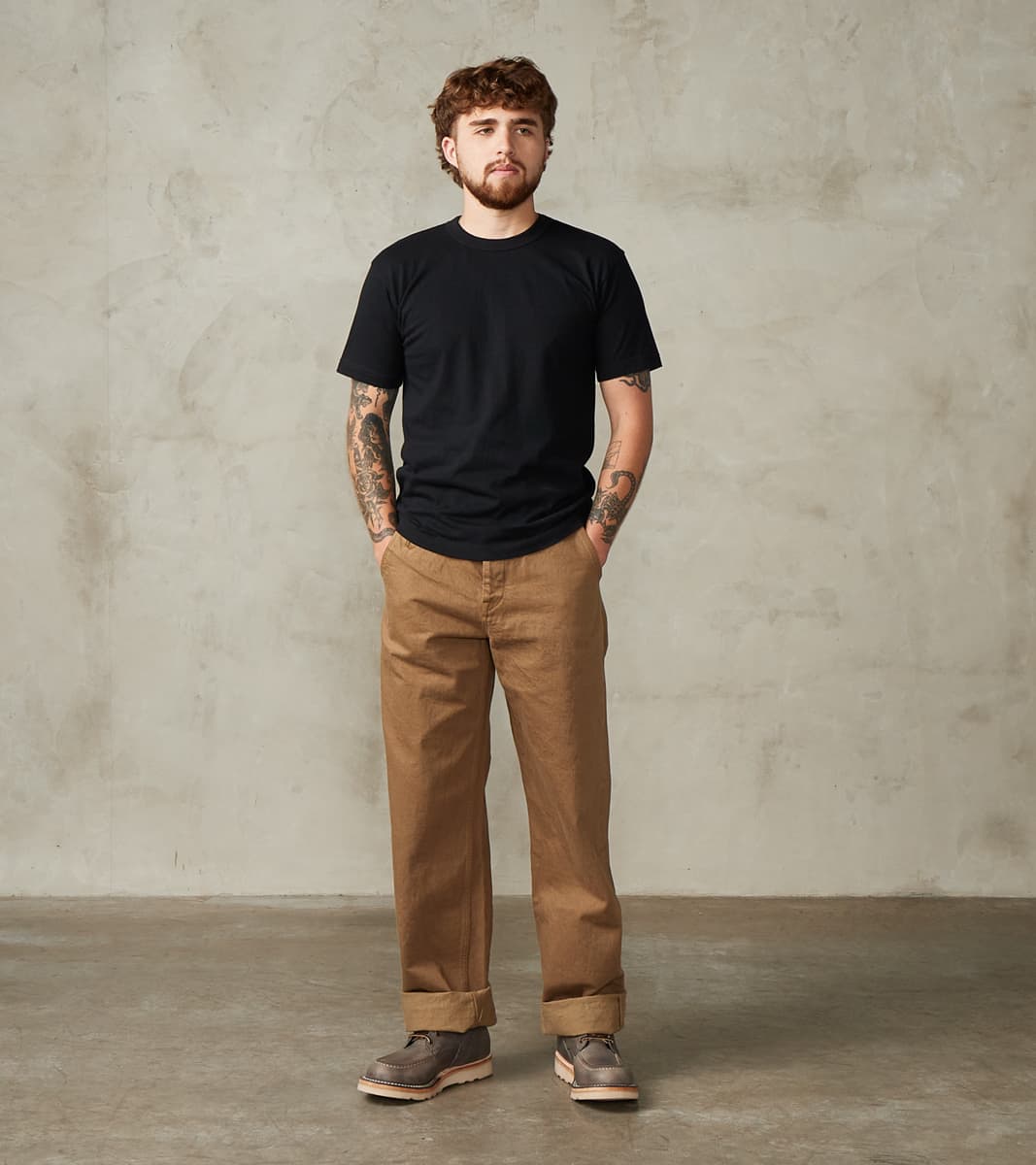 Iron Heart UTIL-BLK - UTILITEES Crew Neck T-Shirt - 5.5oz