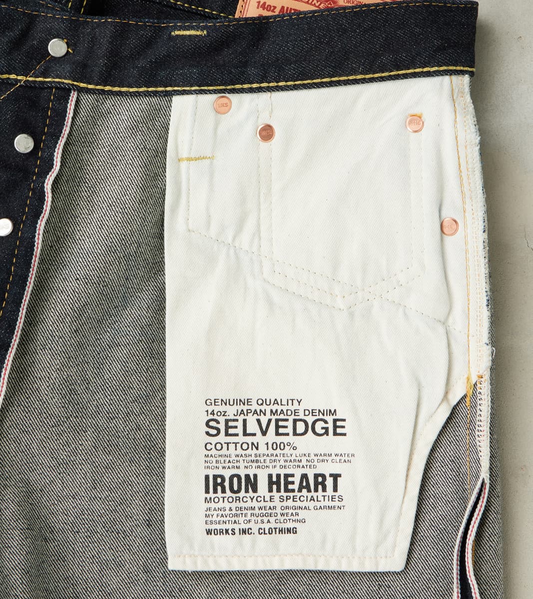 Iron Heart 634S-142 - Straight - 14oz Selvedge Indigo – Division
