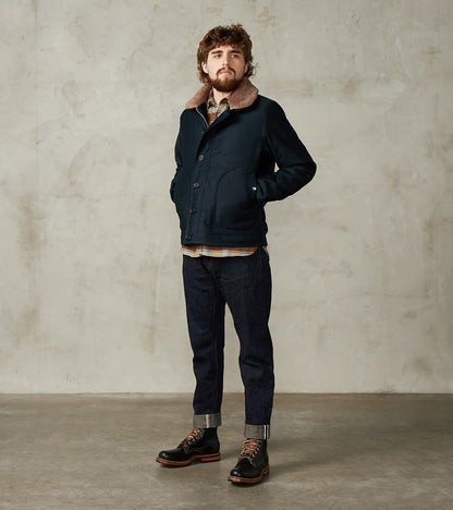 35-NAV - N1 Deck Jacket - 12oz Navy Whipcord