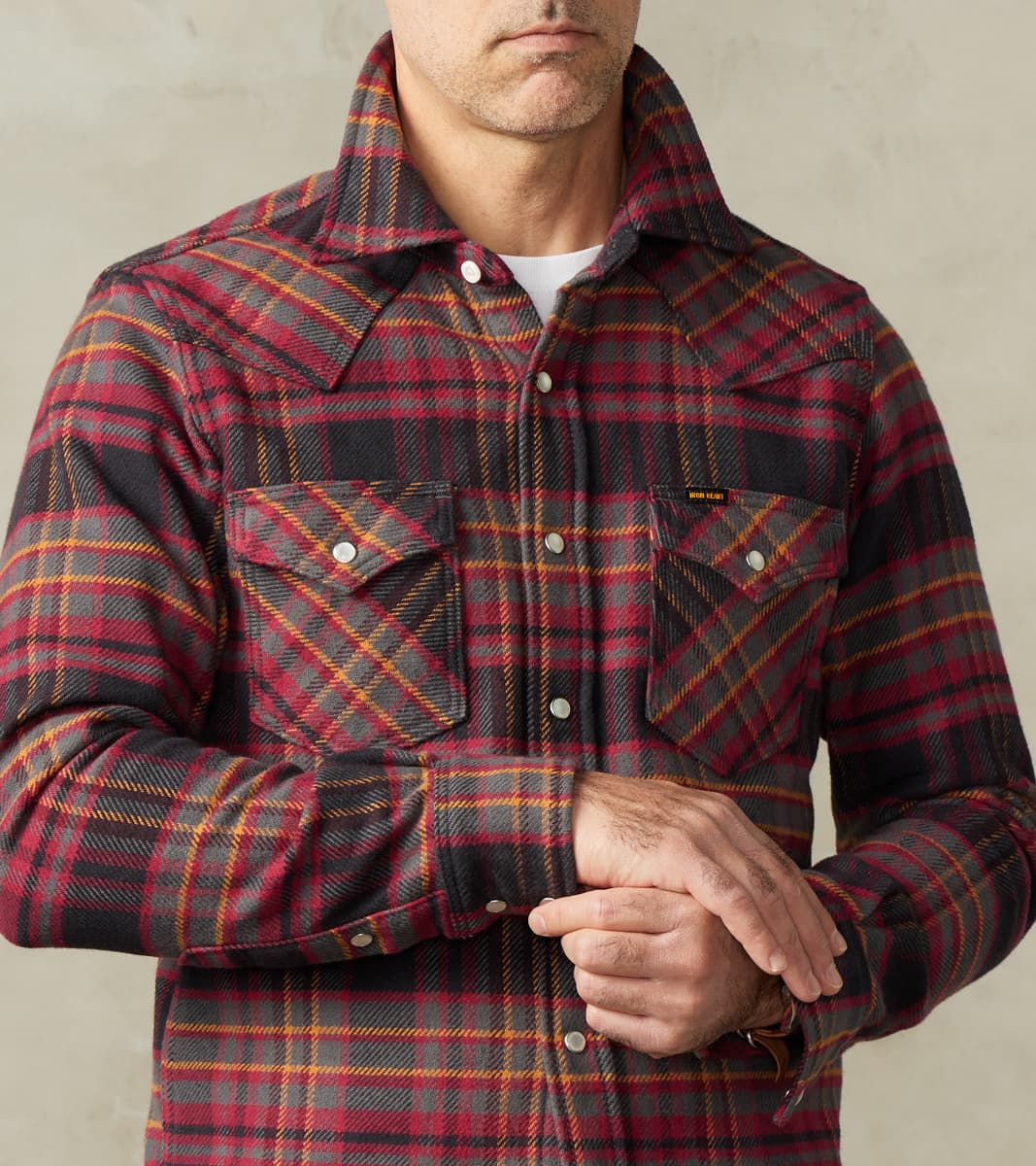 403-GRY - Western- 11oz Ultra Heavy Flannel Grey Check