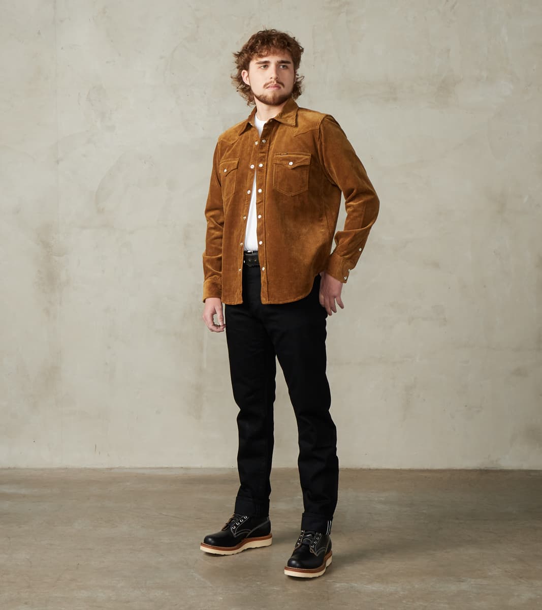 Iron Heart 398-CAM - Western - 11oz Camel Corduroy