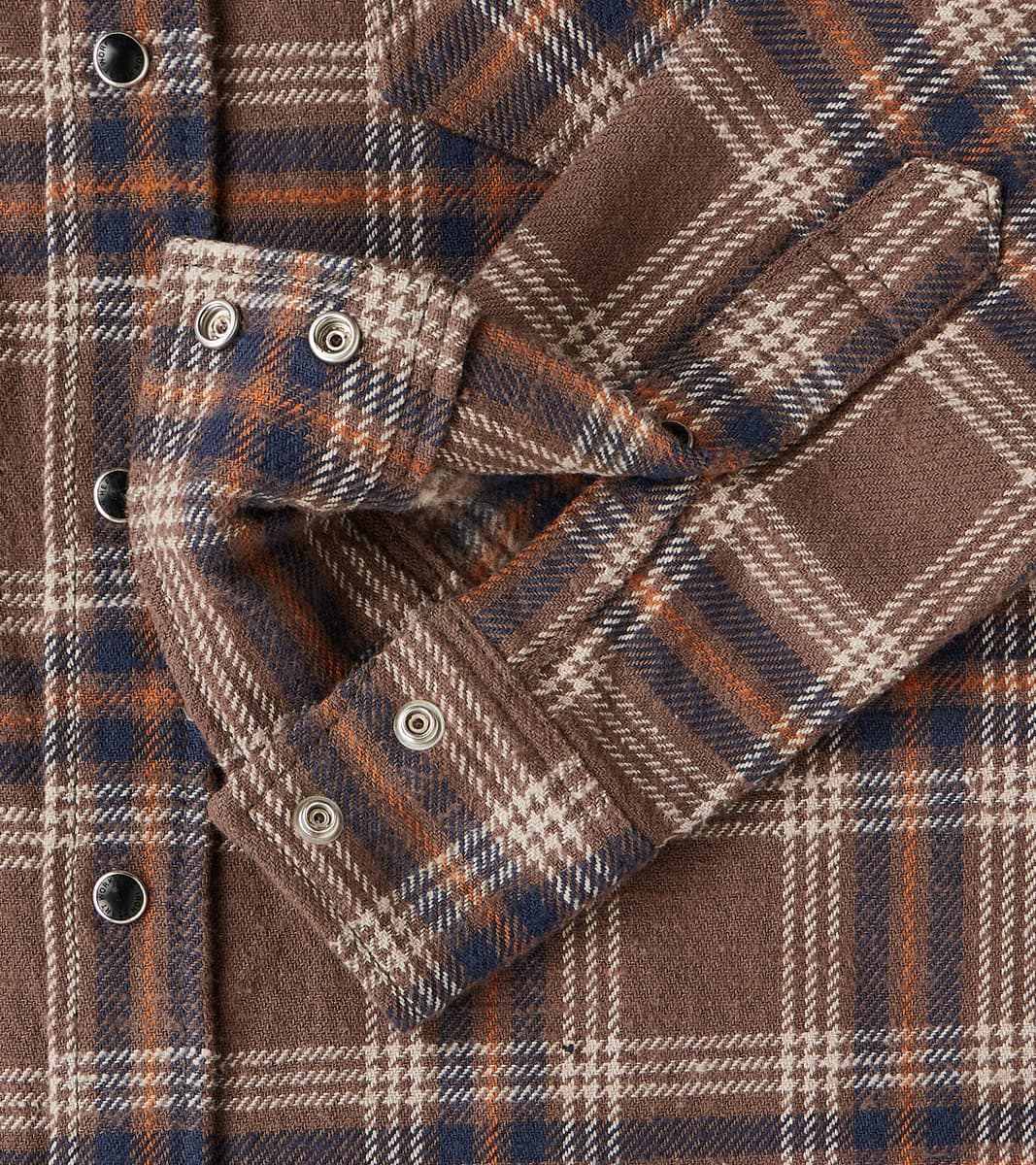 431-BRN - Western - 12oz Slubby Heavy Flannel Brown Check