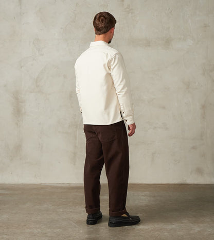 423-IVO - Work Overshirt - 13oz Ivory Oxford Cloth