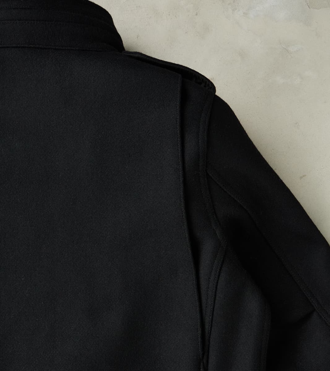 49-BLK - M65 Field Jacket - 21oz Black Melton Wool