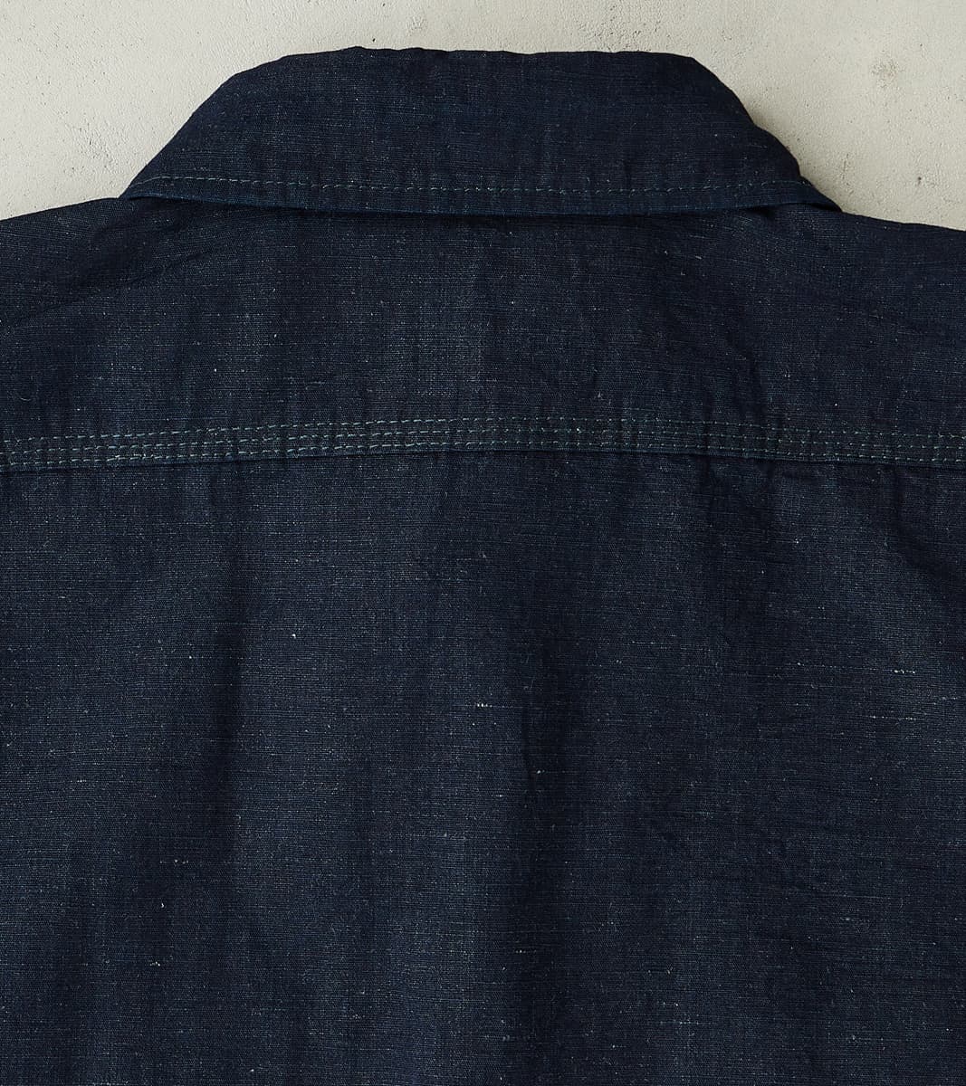 Iron Heart 443-IND - Work Shirt - 7oz Indigo Cotton Linen Chambray