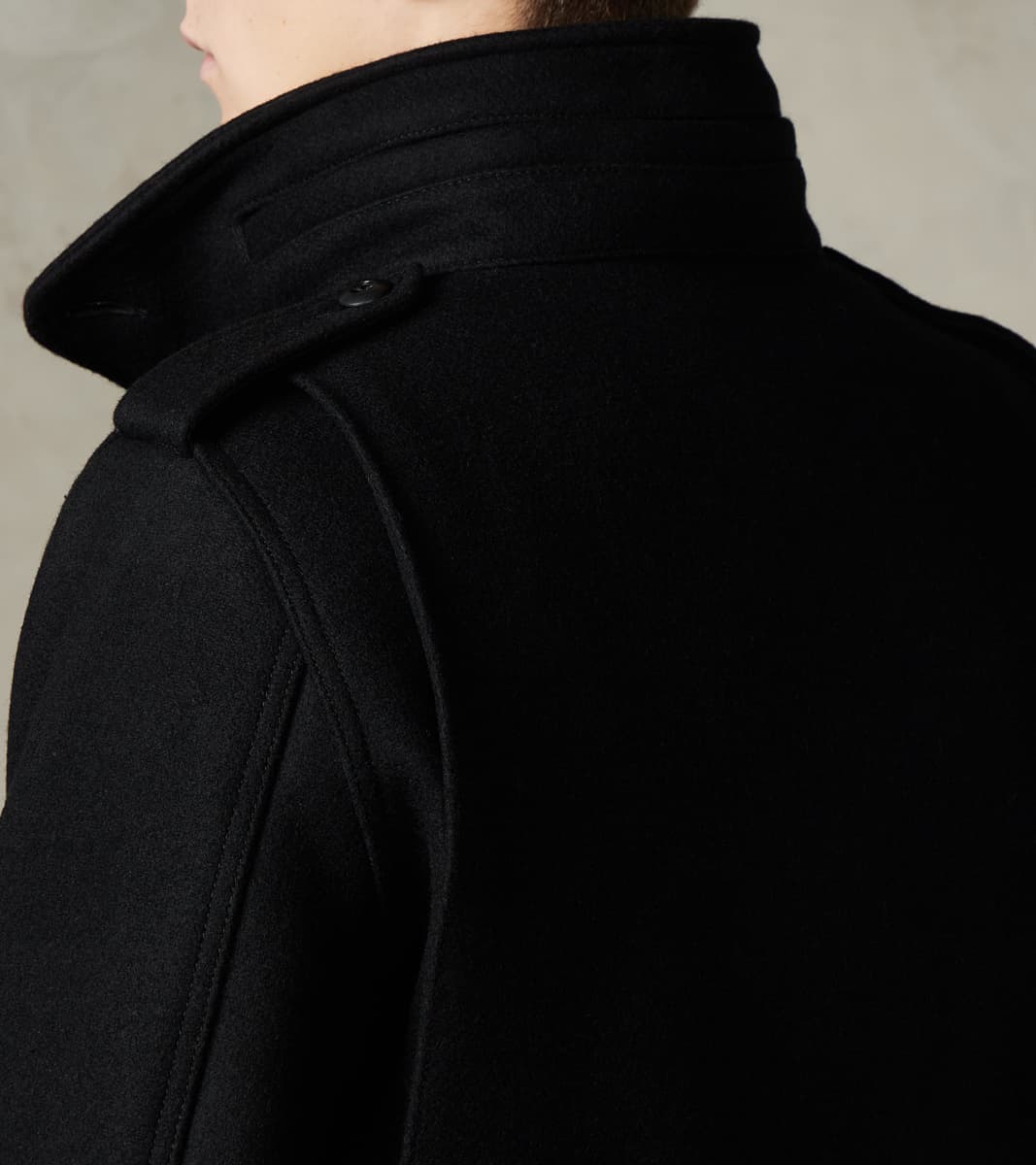 49-BLK - M65 Field Jacket - 21oz Black Melton Wool