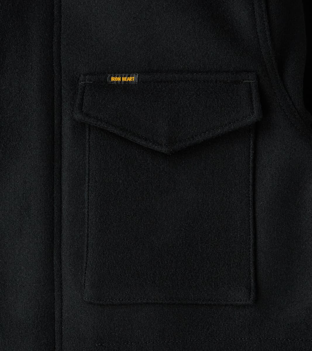 49-BLK - M65 Field Jacket - 21oz Black Melton Wool