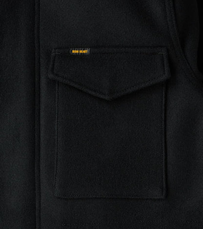49-BLK - M65 Field Jacket - 21oz Black Melton Wool