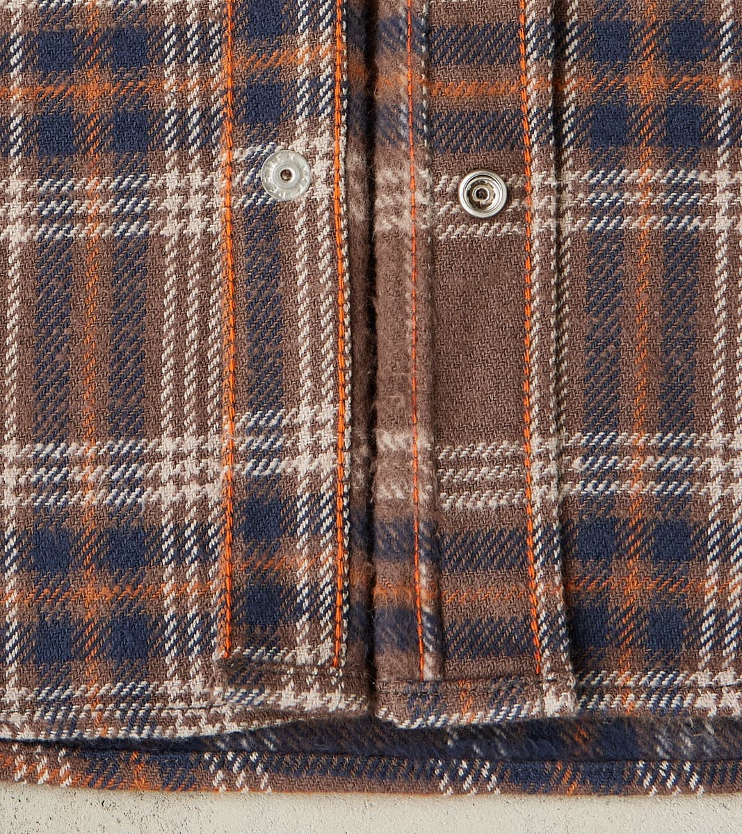 431-BRN - Western - 12oz Slubby Heavy Flannel Brown Check