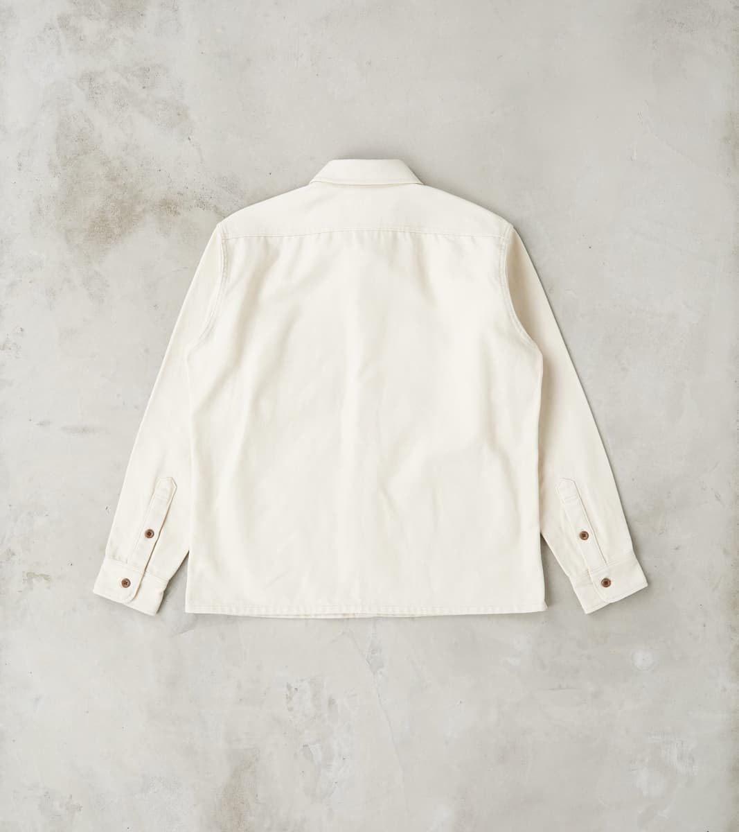 423-IVO - Work Overshirt - 13oz Ivory Oxford Cloth