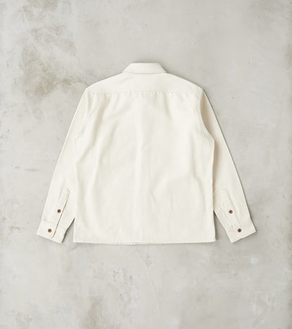 423-IVO - Work Overshirt - 13oz Ivory Oxford Cloth