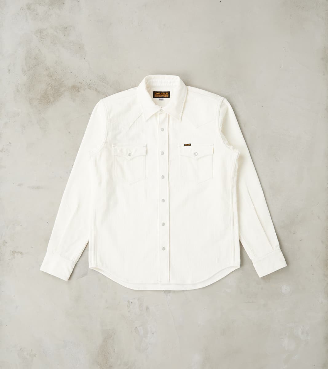 Iron Heart 398-WHT - Western - 11oz Off White Corduroy