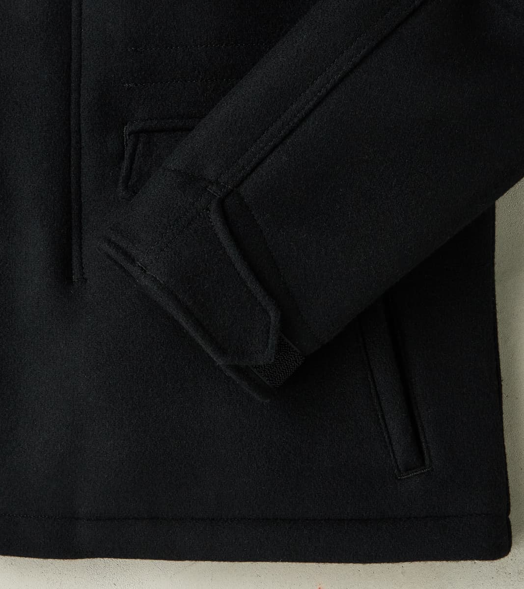 49-BLK - M65 Field Jacket - 21oz Black Melton Wool